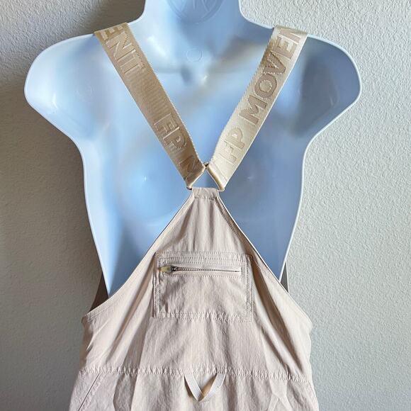 Free People Movement Hit the Hills Overalls Women's XS Muted Beige Outdoors - Picture 3 of 7